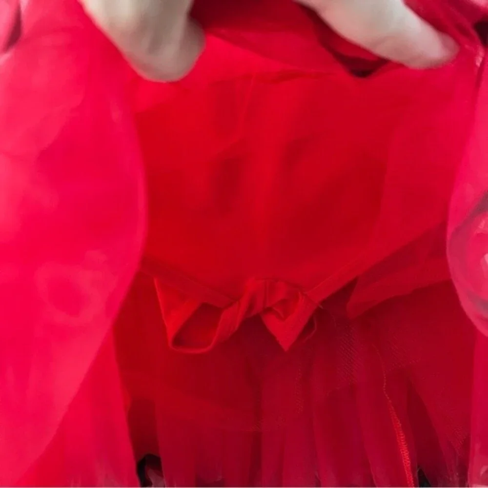 Curtain Call Red Sequin Tap Dance Dress Costume Size CME